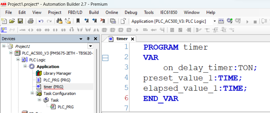 what is time data type in abb plc